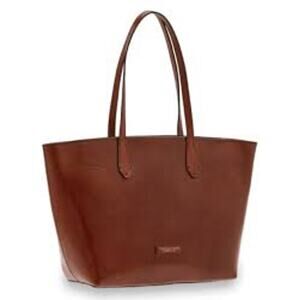 THE BRIDGE Firenze 1969 Guelfa Shopper Bag Purse Tote Cognac Leather